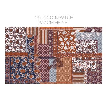 Baumwoll-Combo-Patchworkstoff Brique