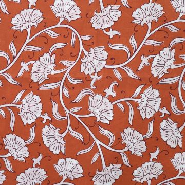 Baumwolle Boho Lotus Bloom Brique