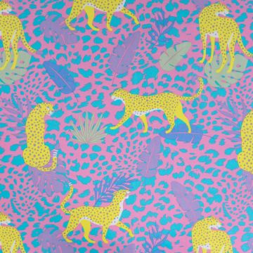 Baumwolle Jungle Cheetah Rosa