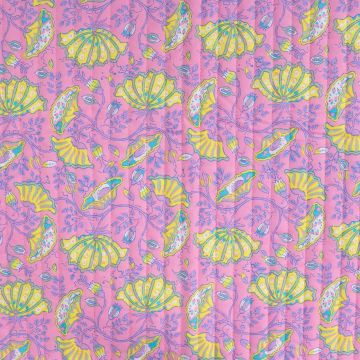 Baumwoll-Quiltstoff Patchwork Botanica Rosa