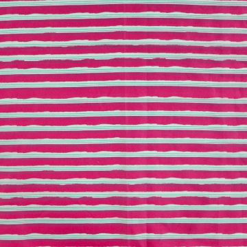 Baumwoll-Streifenstoff Fuchsia