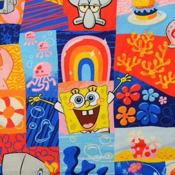SpongeBob Jersey Digital Kobaltblau