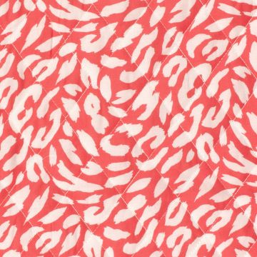 Stepp-Popeline Panther Fraise