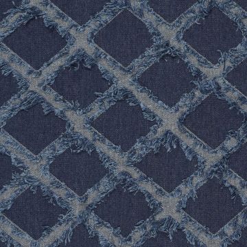 Indigo Denim Fransenblock