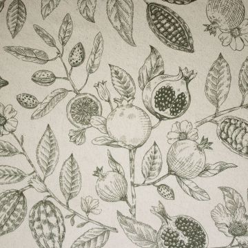 Vintage-Canvas mit botanischem Print Grün