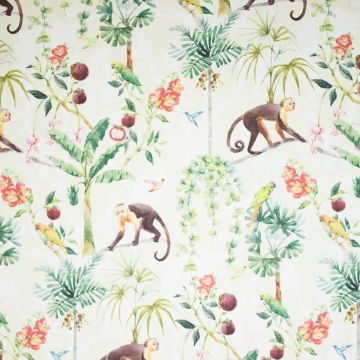 Panama-Stoff Dschungel-Print