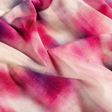 French Terry Aquarellprint Rosa
