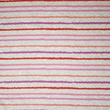 Alphen Fleece-Stoff Streifen Lila
