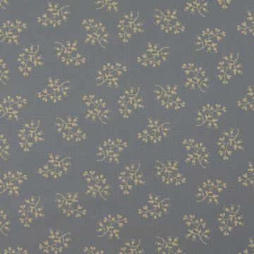 Baumwoll-Popeline mit Blumenprint in Hellblau