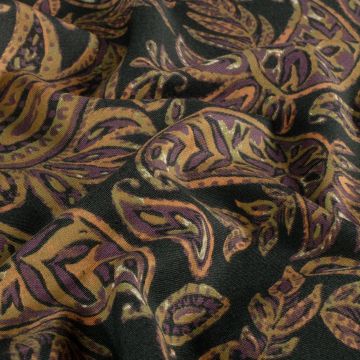 Punta di Roma Paisley-Print Schwarz Brique