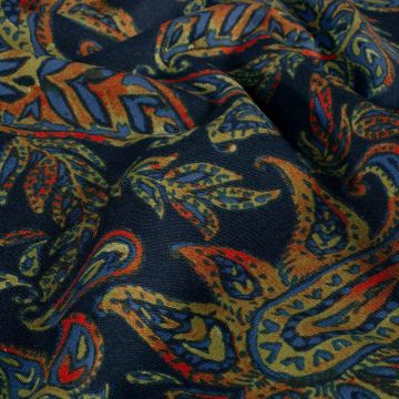 Punta di Roma Print Paisley Marineblau