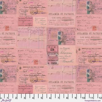 Free Spirit Pink Ephemera Canvas