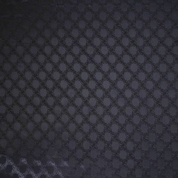 Jacquard-Futterstoff mit Kettenmuster Schwarz
