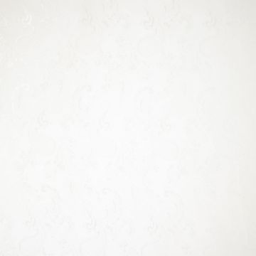 Jacquard-Futterstoff Paisley Weiß