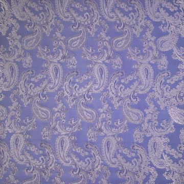 Jacquard-Futterstoff Paisley Stahlblau TT