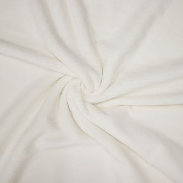 Bambus Wellness Frottee-Fleece gebrochen weiß