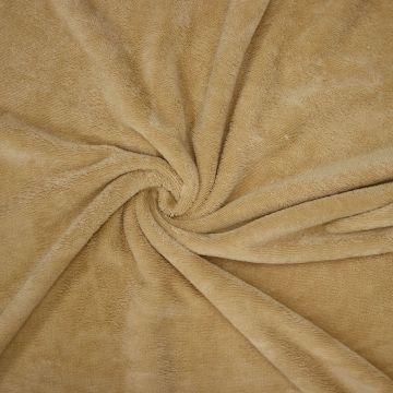 Bambus-Wellness Frottee-Fleece Camel