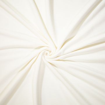 Weicher Strick-Cordstoff in gebrochenem Weiß
