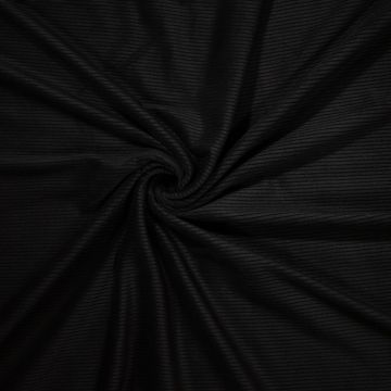 Soft gestrickter Cordstoff Schwarz