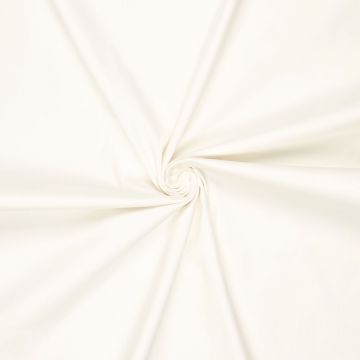 Stretch-Twill aus Baumwolle in gebrochenem Weiß