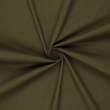 Stretch-Twill aus Baumwolle Armeegrün