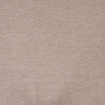 Leinenoptik-Stoff beige mit Goldpunkten