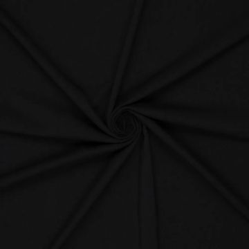Gewebter Stretch-Bambusstoff Schwarz