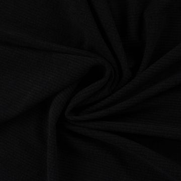 Stretch-Ribvelours 8 Wales Schwarz