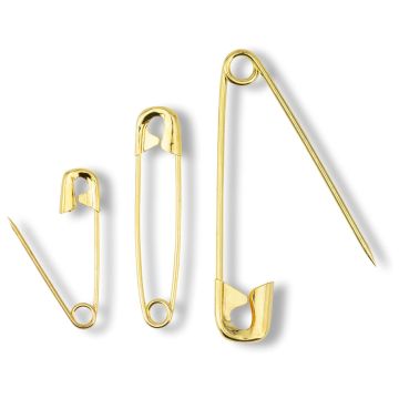 PRYM Sicherheitsnadeln MS 27–50 mm goldfarben 071278
