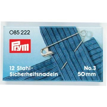 PRYM Sicherheitsnadeln Stahl 50 mm silberfarben 085222