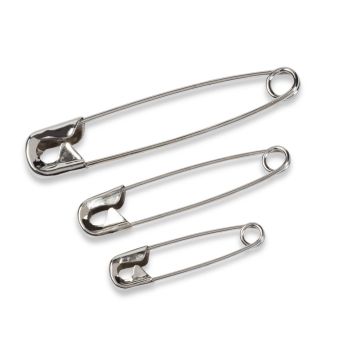 PRYM Sicherheitsnadeln aus Stahl 27–50 mm silberfarben 085224