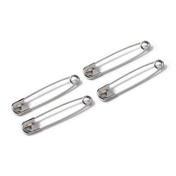 PRYM Sicherheitsnadeln aus Stahl 34 mm silberfarben 085442