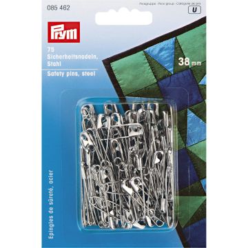Prym Sicherheitsnadeln aus Stahl 38 mm silberfarben 085462