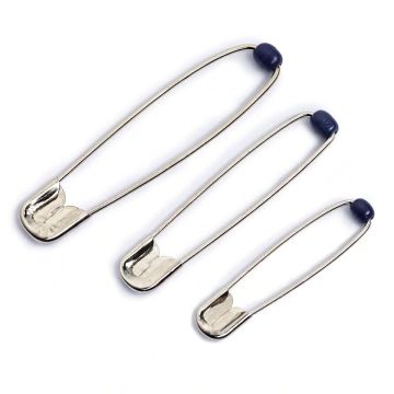 PRYM Sicherheitsnadeln mit Kugelverschluss aus Stahl 34 mm silberfarben 089120