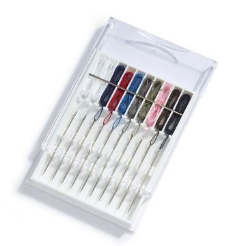 Sofortnähnadeln mit Faden, 9 Farben