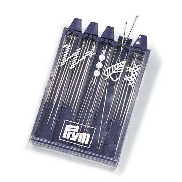 PRYM Stick- und Perlennadeln Stahl-Sortiment silberfarben 125110