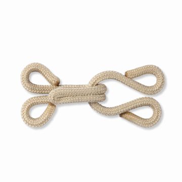 Pelzhaken und Augen ST Beige