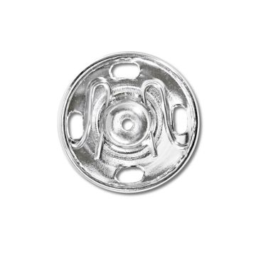 Druckknöpfe MS silberfarben 17 mm