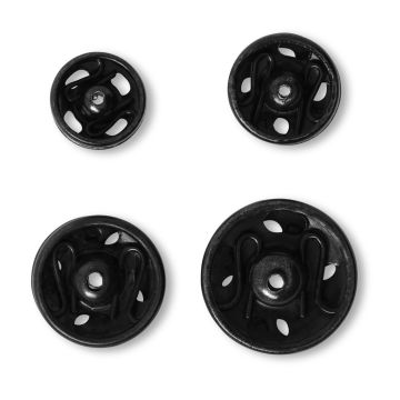 Druckknöpfe MS schwarz 6-11 mm