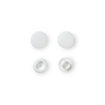 NF Druckknöpfe Color Snaps rund 12,4mm Weiß