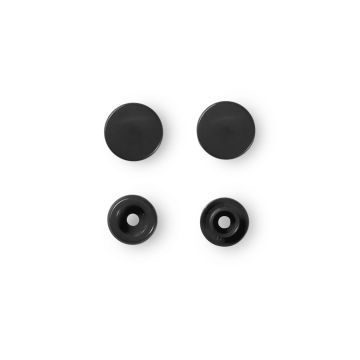 NF Druckknöpfe Color Snaps rund 12,4mm Schwarz
