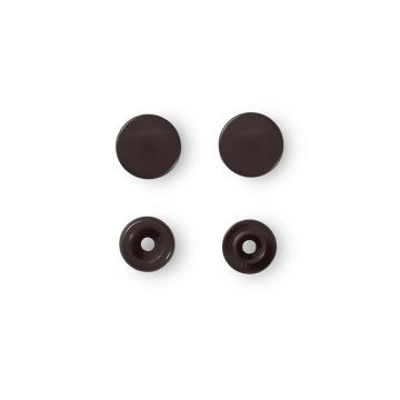 NF Druckknöpfe Color Snaps rund 12,4mm Dunkelbraun