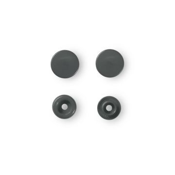 NF Druckknöpfe Color Snaps rund 12,4mm Dunkelgrau