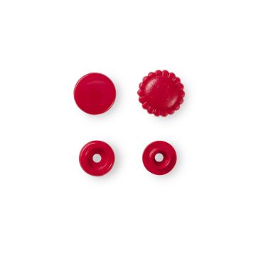 Druckknopf ColorSnap Blume 13,6 mm rot
