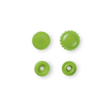 Druckknopf ColorSnap Blume 13,6 mm grün