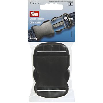 Steckschnalle stark KST 40 mm schwarz