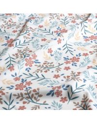 Lycra-Schwimmstoff Flora Ecru