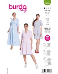 Burda Style Schnittmuster 5803 Kleid