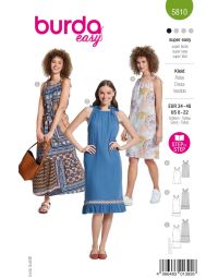Burda Style Schnittmuster 5810 Damenkleid