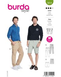 Burda Style Schnittmuster 5814 Herrenhose